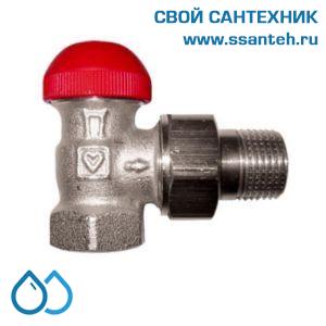 16204 HERZ 1772465 Клапан термостатический радиаторный угловой, 3/8", Kvs 0,03-1,2 м3/час, PN 10бар, 120°C с плавной преднастройкой